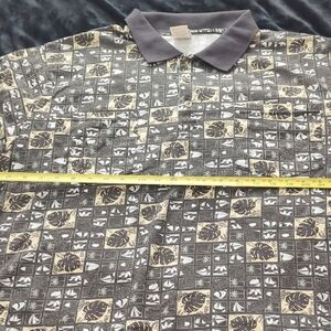 Haband Men's Casual Shirt - Black, Gray, and Cream